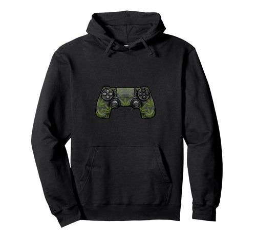 Game Controller Cannabis Leaf Gamepad Hoodie - Minimalist Print Men Women - T-Shirt, Sweatshirt, Hoodie