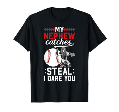 Funny Baseball Catcher Aunt Baseball T-Shirt - Unique Graphic for Adults - T-Shirt, Sweatshirt, Hoodie