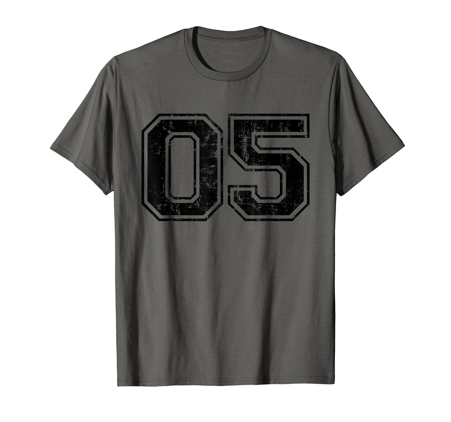 Number 05 Varsity Distressed Sport T-Shirt - Fun Novelty Design Unisex - T-Shirt, Sweatshirt, Hoodie