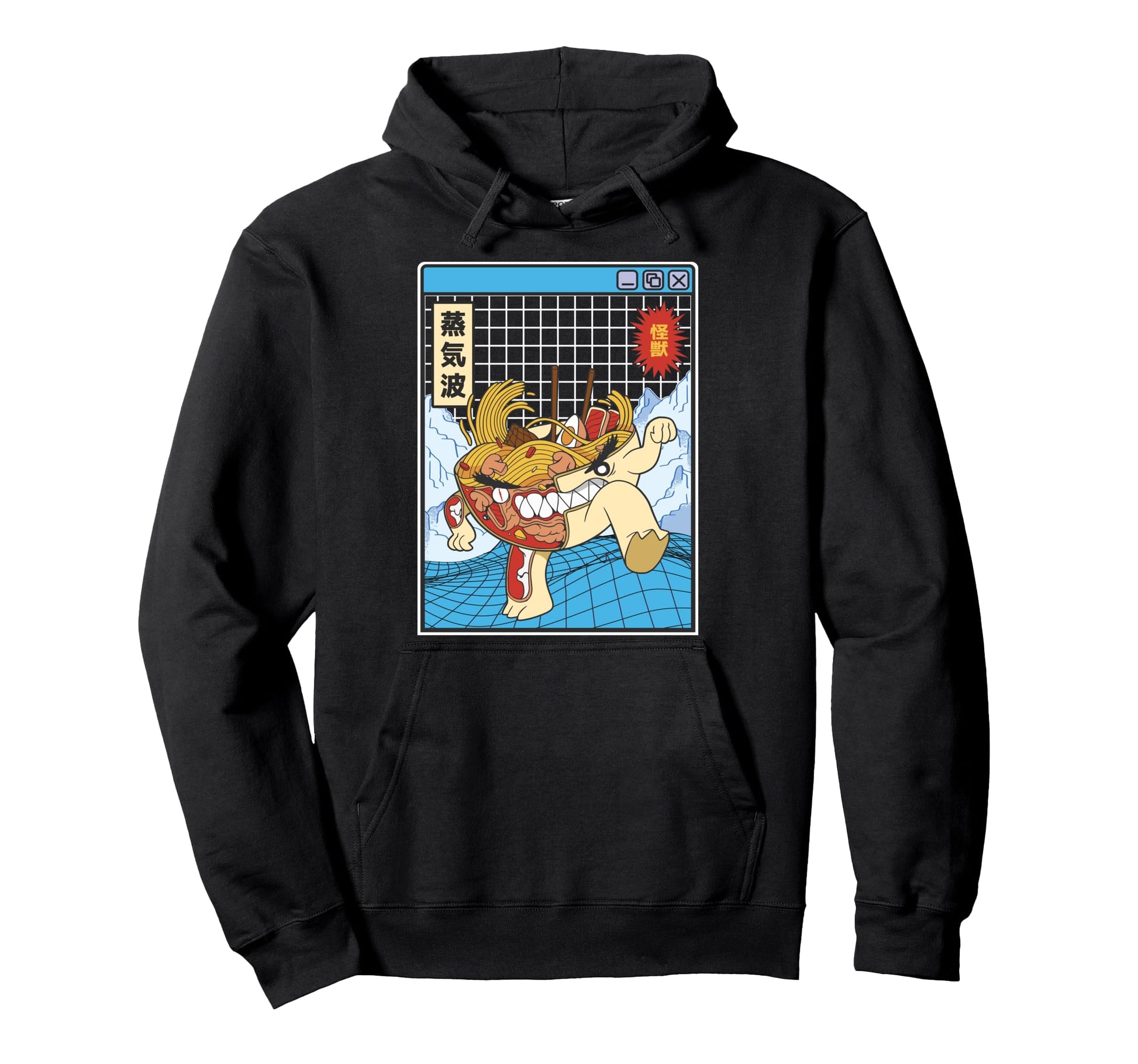 Angry Ramen Bowl X Ray Japan Otaku Anime Hoodie - Graphic Print Unisex - T-Shirt, Sweatshirt, Hoodie