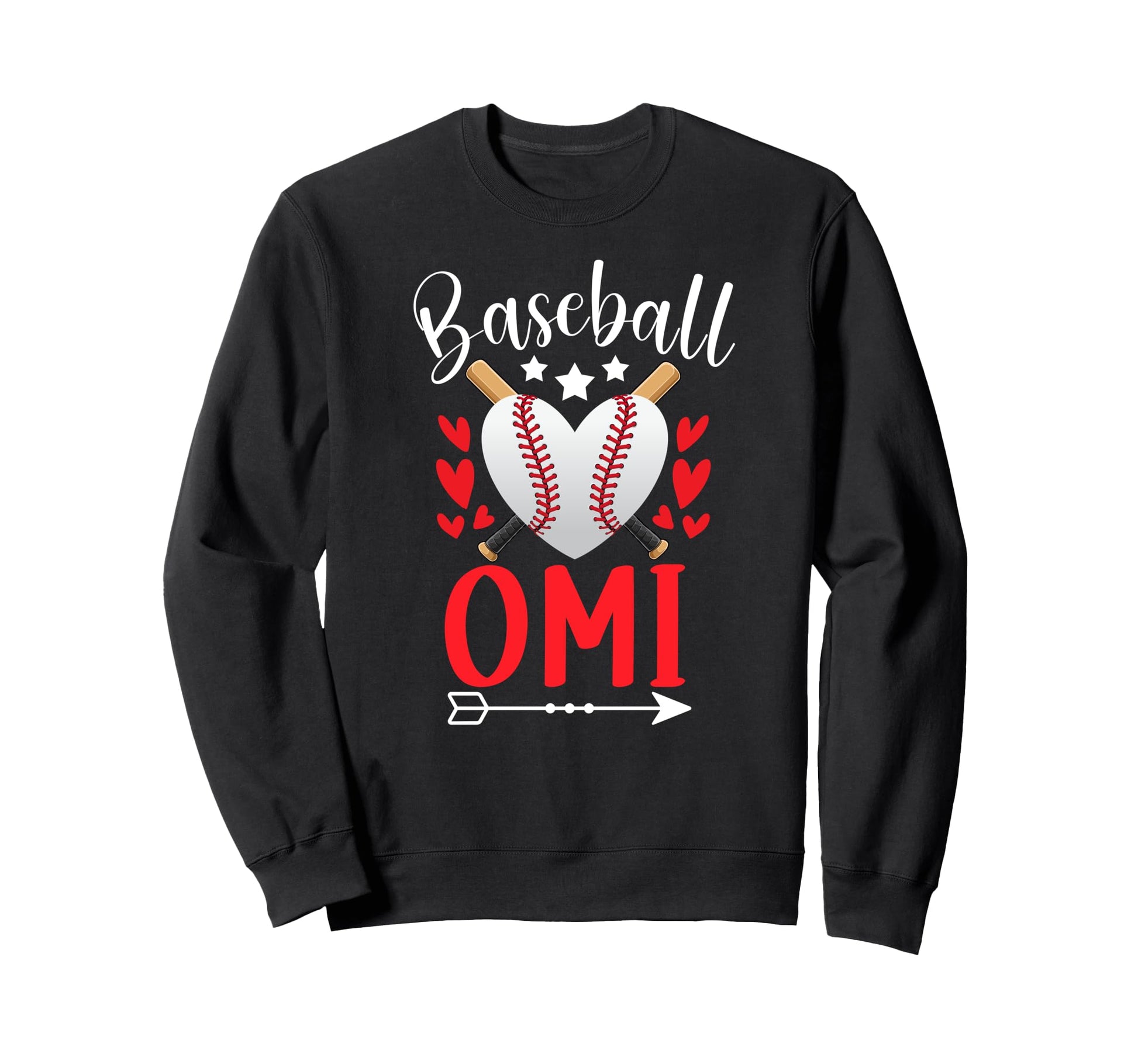 Baseball Omi Grandma Omi Baseball Sweatshirt - Aesthetic Graphic Men Women - T-Shirt, Sweatshirt, Hoodie
