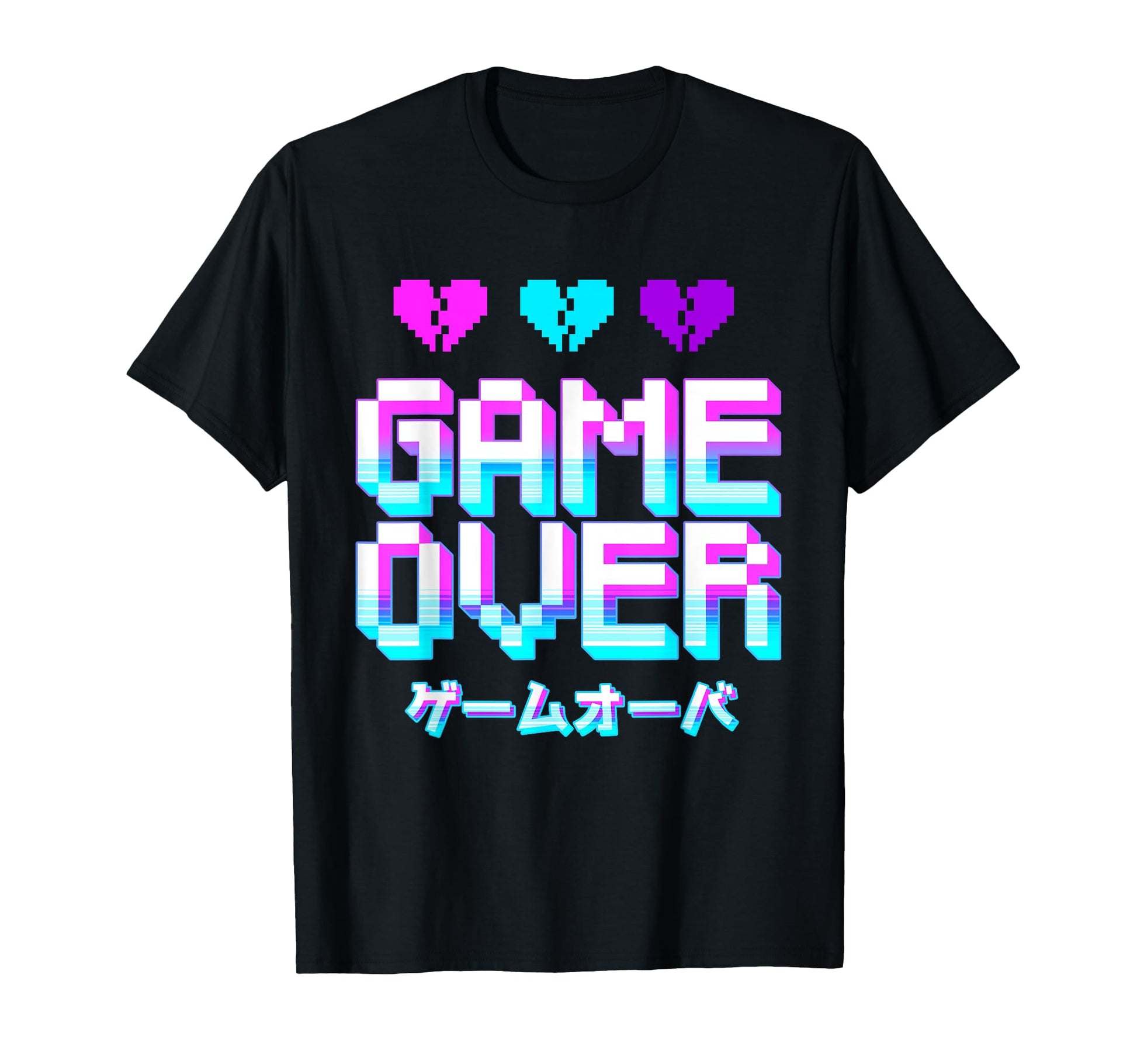 Game Over Yami Kawaii Pastel Goth T-Shirt - Unique Graphic for Adults - T-Shirt, Sweatshirt, Hoodie