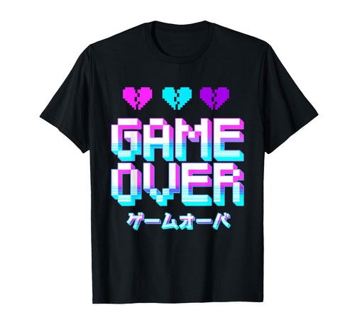 Game Over Yami Kawaii Pastel Goth T-Shirt - Unique Graphic for Adults - T-Shirt, Sweatshirt, Hoodie