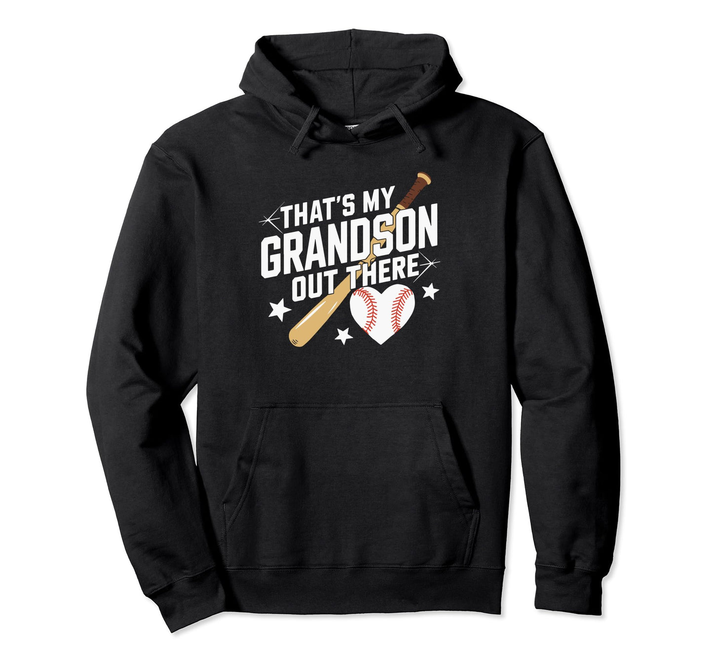 Thats My Grandson Out There Baseball Hoodie - Minimalist Print Men Women - T-Shirt, Sweatshirt, Hoodie