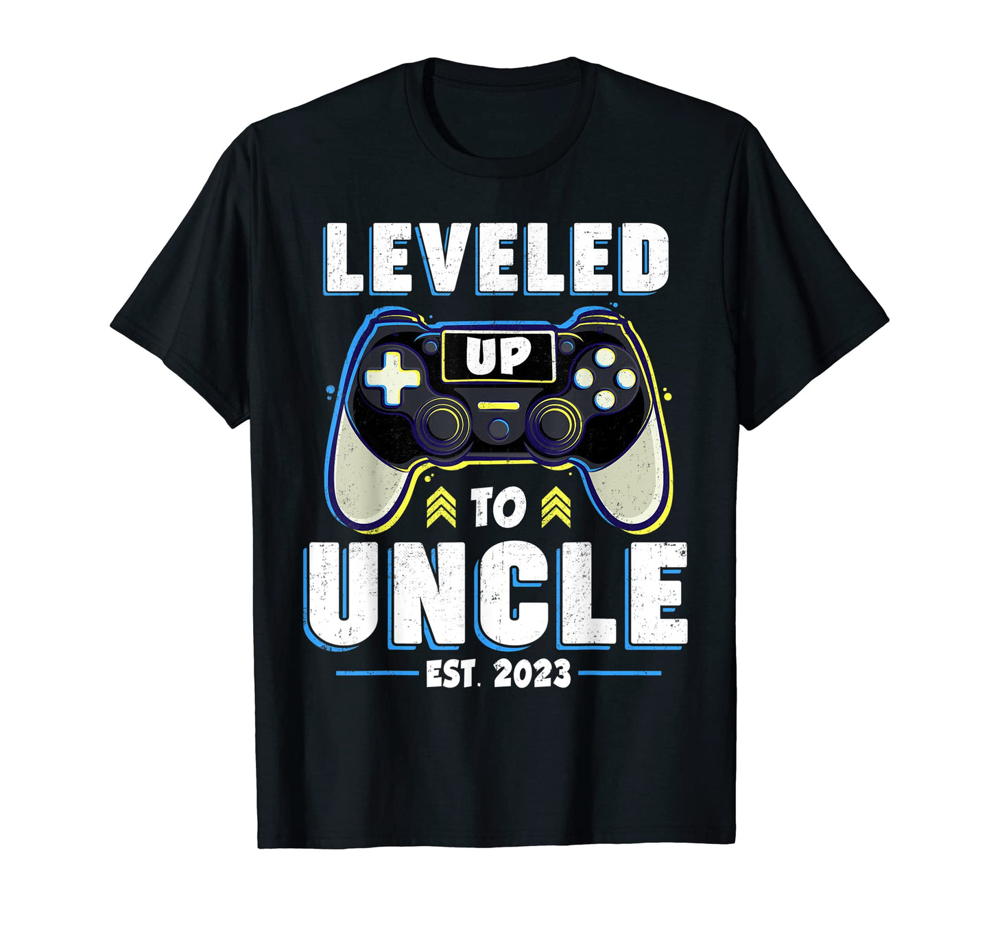 Mens Leveled Up To Uncle Est 2023 T-Shirt - Aesthetic Graphic Unisex - T-Shirt, Sweatshirt, Hoodie