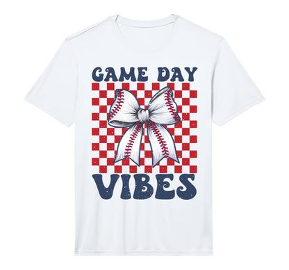 Game Day Vibes Coquette Bow Baseball T-Shirt - Trendy Graphic Unisex - T-Shirt, Sweatshirt, Hoodie