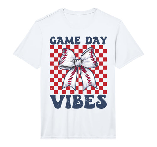 Game Day Vibes Coquette Bow Baseball T-Shirt - Trendy Graphic Unisex - T-Shirt, Sweatshirt, Hoodie