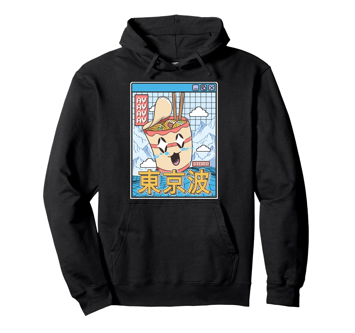 Instant Ramen Noodles Cup Japanese Hoodie - Minimalist Print Men Women - T-Shirt, Sweatshirt, Hoodie