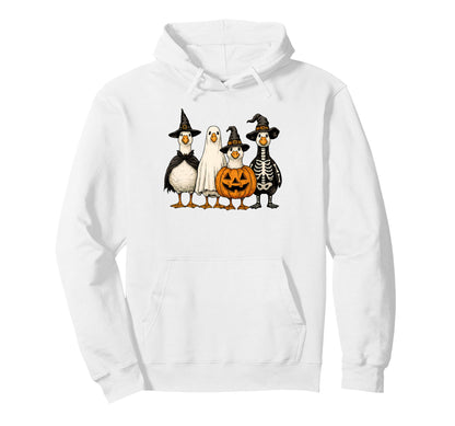 Funny Halloween Goose Dress Up Boho Hoodie - Unique Graphic Men Women - T-Shirt, Sweatshirt, Hoodie