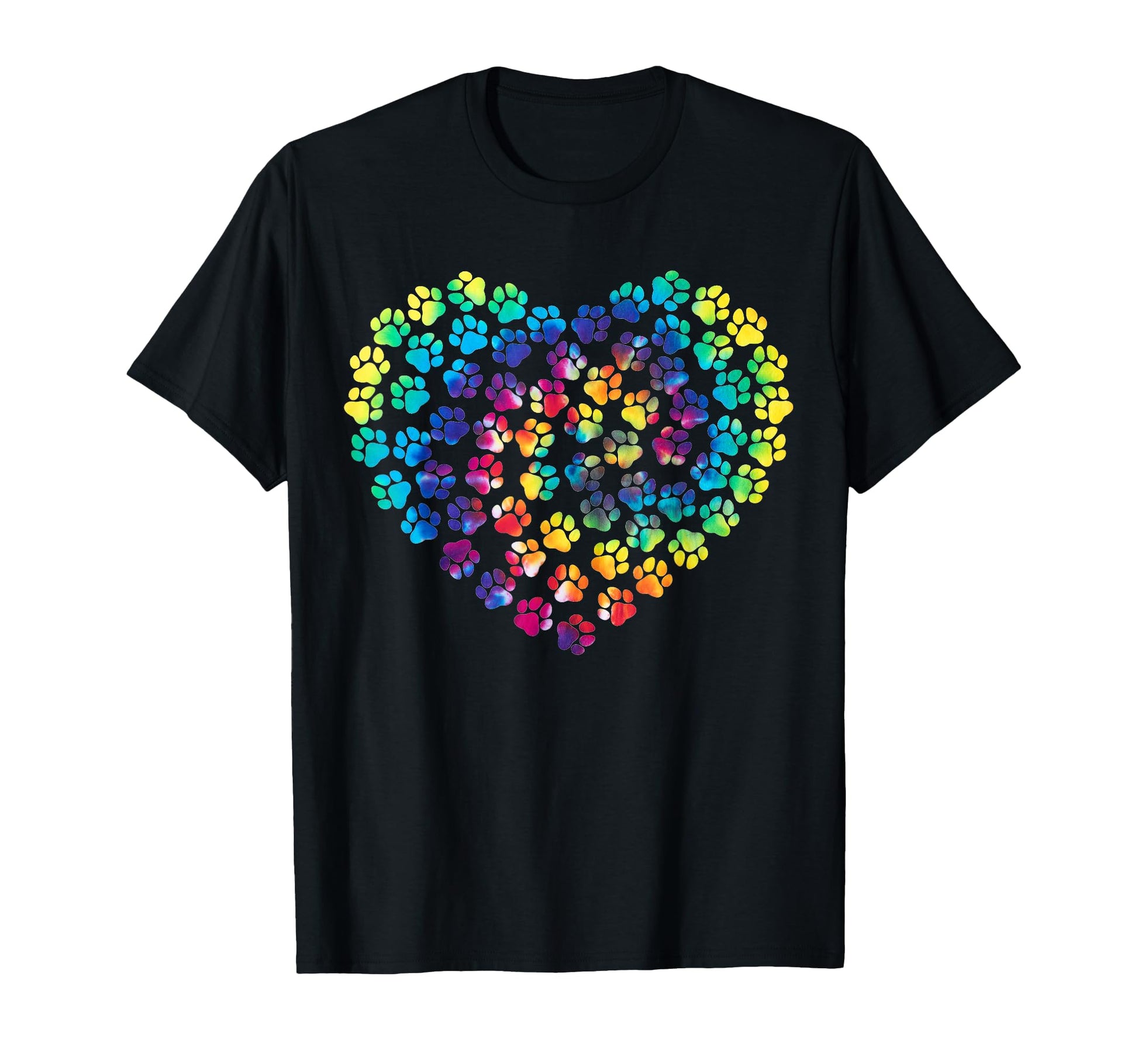 Tie Dye Paw Heartbeat This Is My T-Shirt - Aesthetic Graphic for Adults - T-Shirt, Sweatshirt, Hoodie