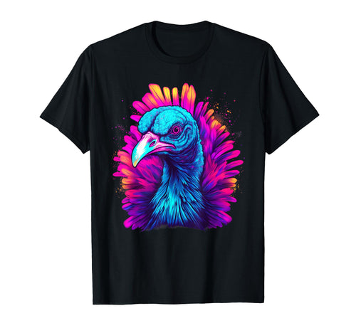 Vaporwave Aesthetic Wild Turkey T-Shirt - Unique Graphic for Adults - T-Shirt, Sweatshirt, Hoodie