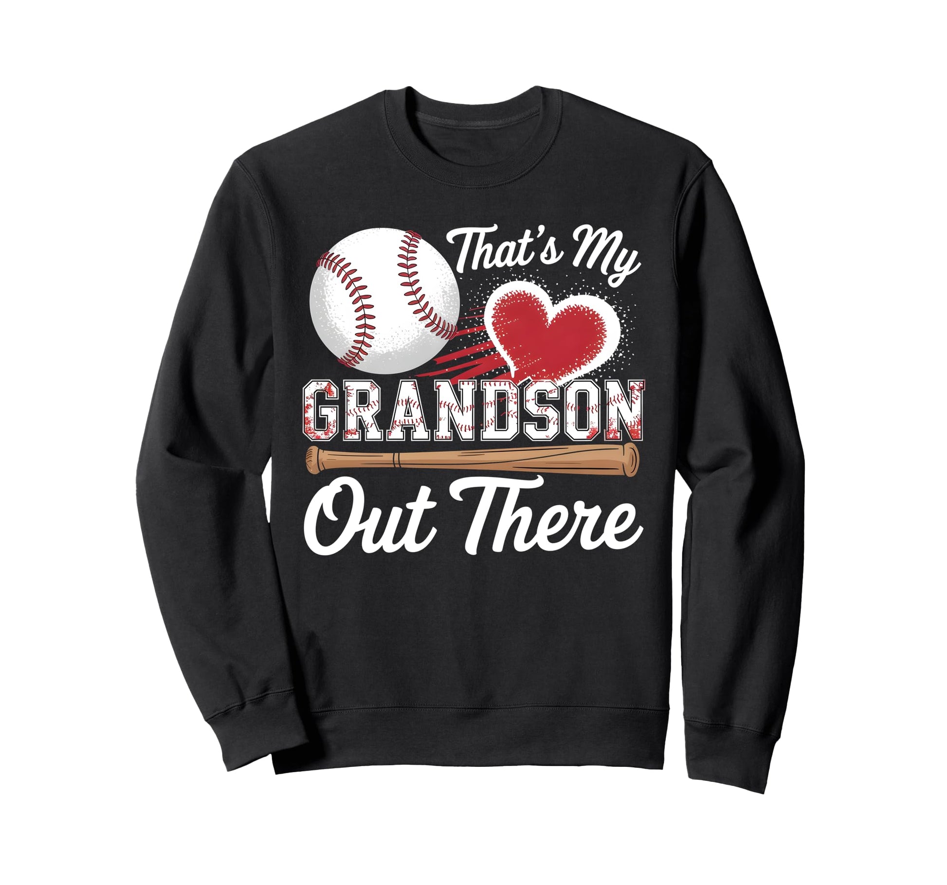 Thats My Grandson Baseball Grandma Sweatshirt - Unique Graphic Men Women - T-Shirt, Sweatshirt, Hoodie