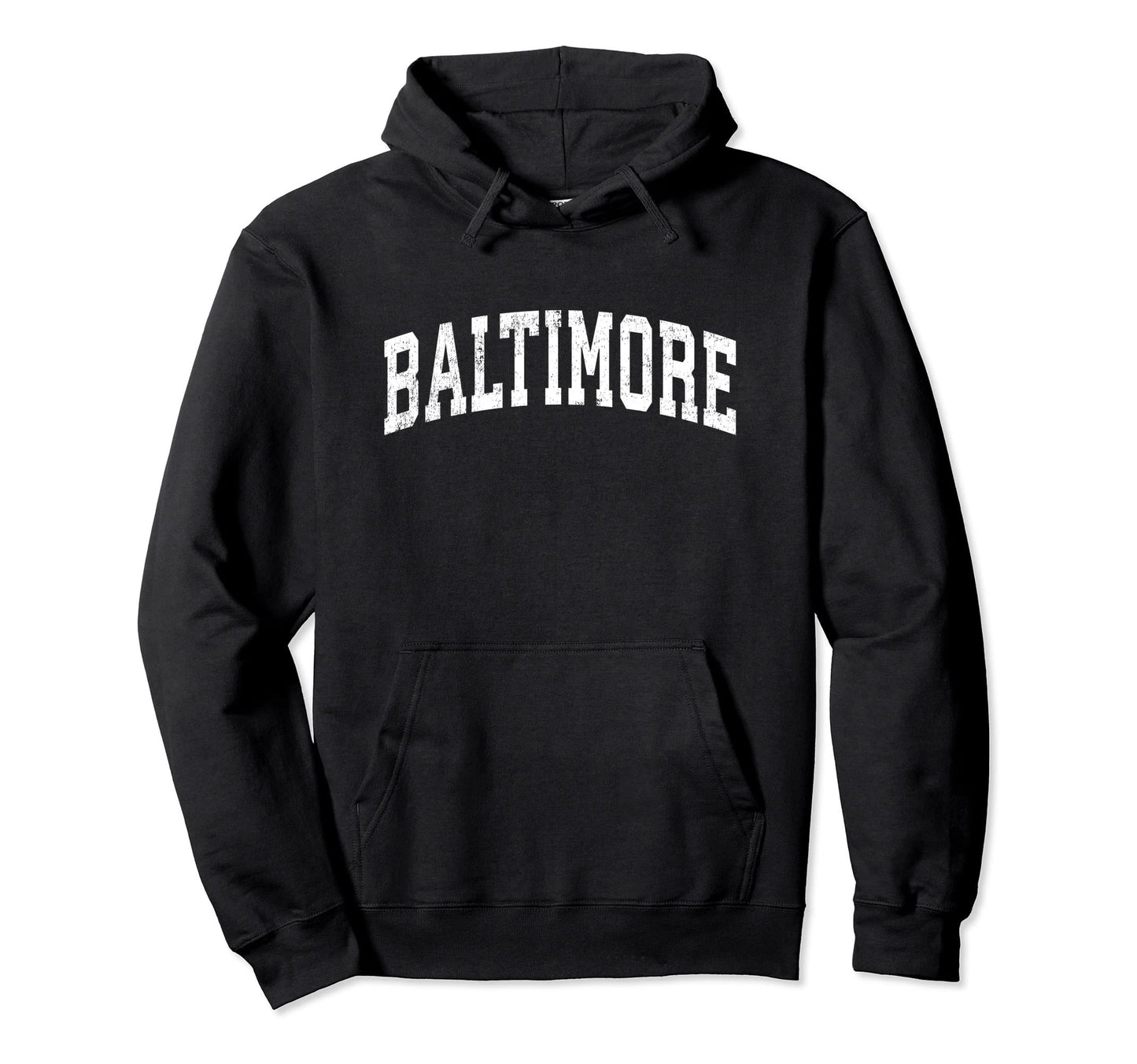 Baltimore Maryland Md Varsity Sports Hoodie - Fun Novelty Design Men Women - T-Shirt, Sweatshirt, Hoodie