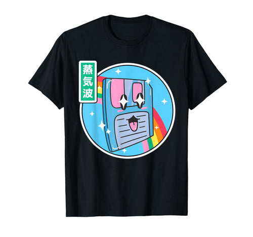 Floppy Disk Kawaii Rainbow Anime T-Shirt - Fun Novelty Design for Adults - T-Shirt, Sweatshirt, Hoodie