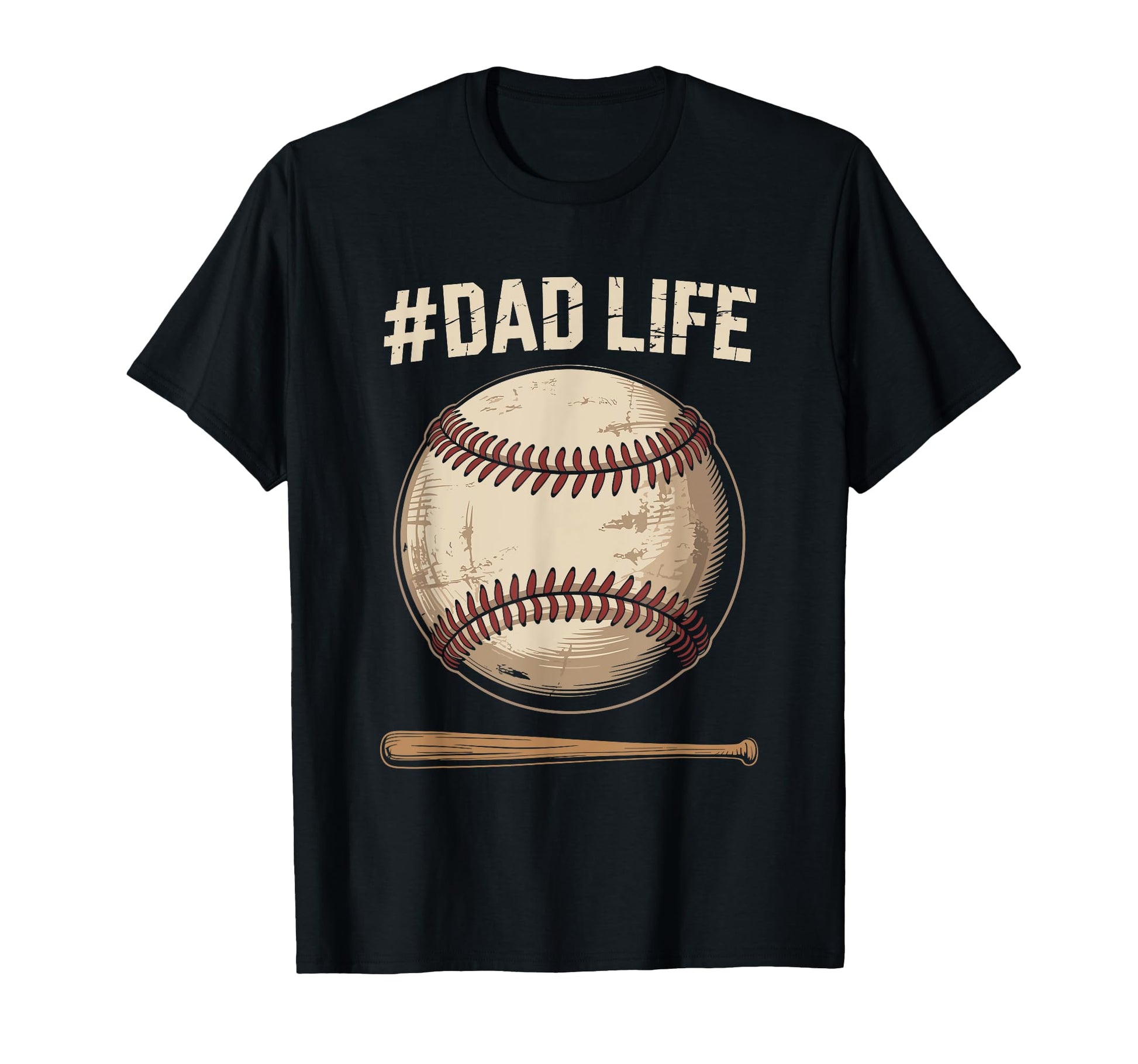 Dad Life Baseball Player Father And T-Shirt - Trendy Graphic for Adults - T-Shirt, Sweatshirt, Hoodie