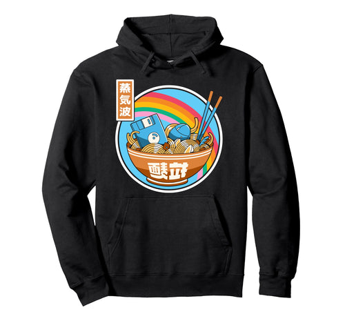 Digital Ramen Bowl Japan Pastel Otaku Hoodie - Custom Art Print Unisex - T-Shirt, Sweatshirt, Hoodie
