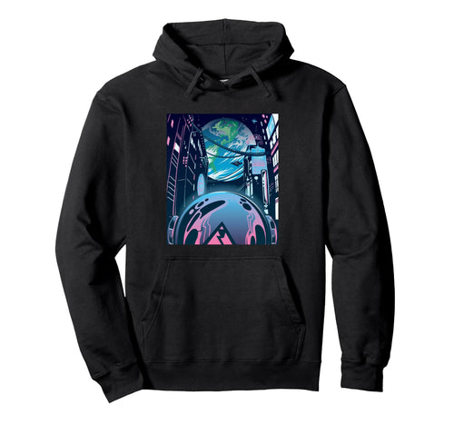 Sad Space City Vaporwave Hoodie - Novelty Apparel Men Women - T-Shirt, Sweatshirt, Hoodie