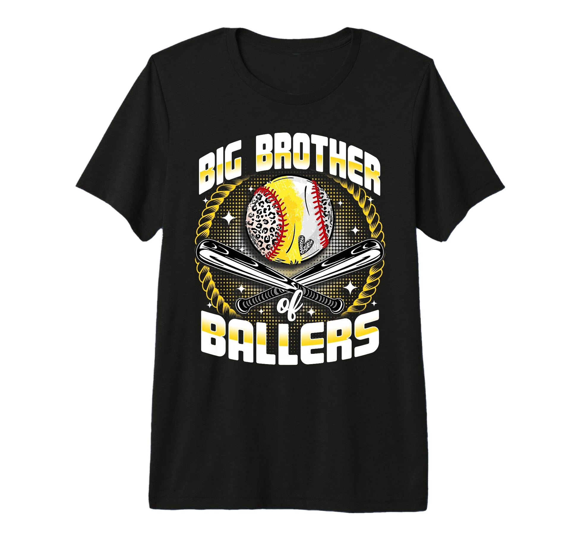 Baseball Softball Big Brother Ballers T-Shirt - Minimalist Print Unisex - T-Shirt, Sweatshirt, Hoodie