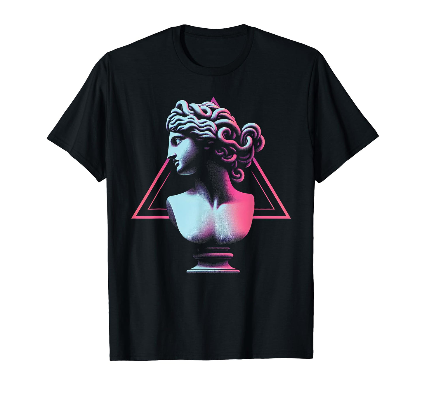 Medusa Statue Vaporwave Aesthetic Pastel T-Shirt - Custom Art Print Unisex - T-Shirt, Sweatshirt, Hoodie