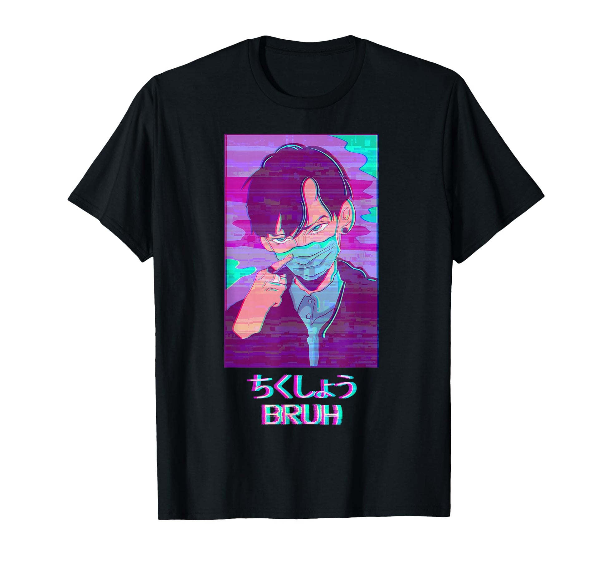 Anime Bruh Japanese Vaporwave T-Shirt - Aesthetic Graphic Men Women - T-Shirt, Sweatshirt, Hoodie