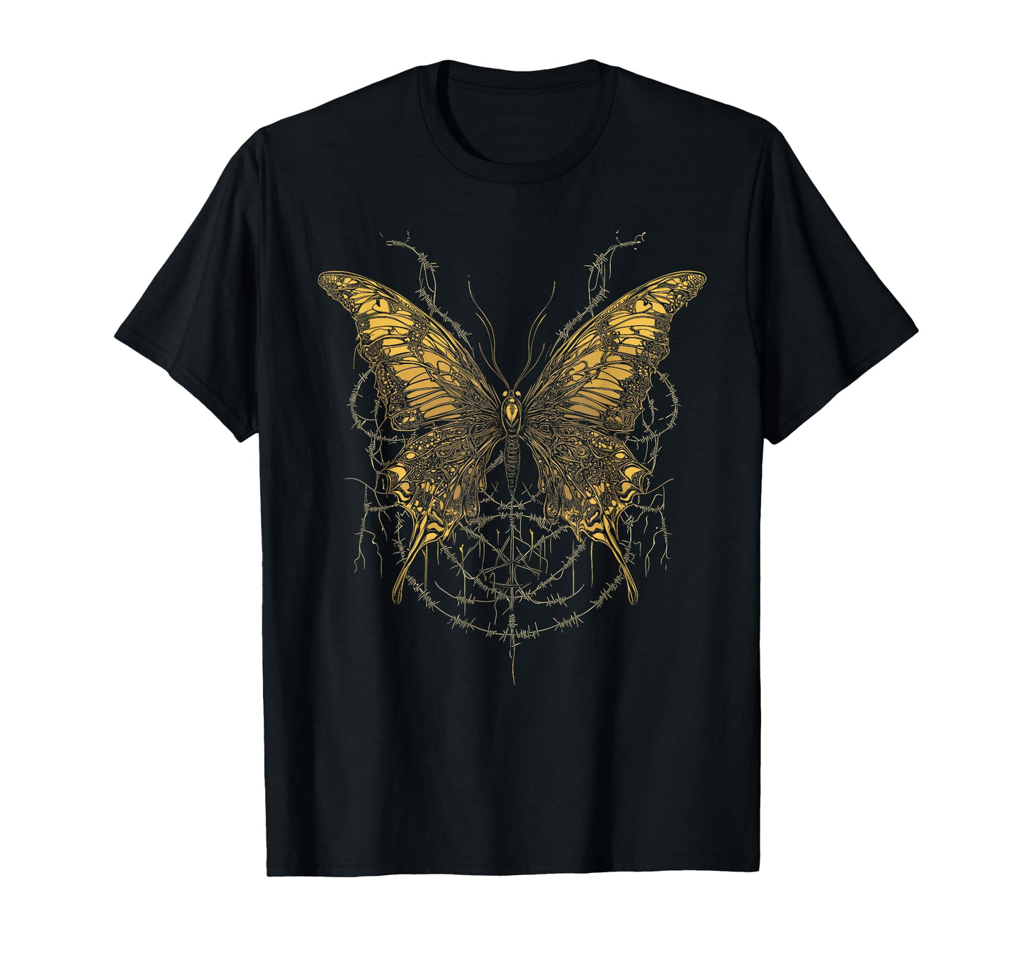 Y2K Gothic Butterfly Grunge Aesthetic T-Shirt - Streetwear Style Unisex - T-Shirt, Sweatshirt, Hoodie