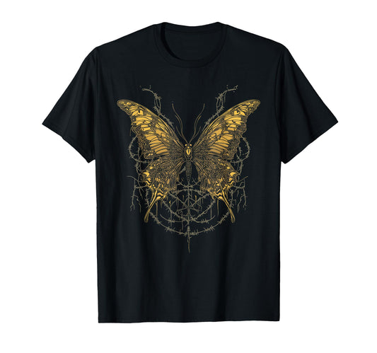 Y2K Gothic Butterfly Grunge Aesthetic T-Shirt - Streetwear Style Unisex - T-Shirt, Sweatshirt, Hoodie