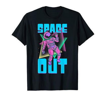 Vaporwave Astronaut Spaced Out T-Shirt - Minimalist Print for Adults - T-Shirt, Sweatshirt, Hoodie