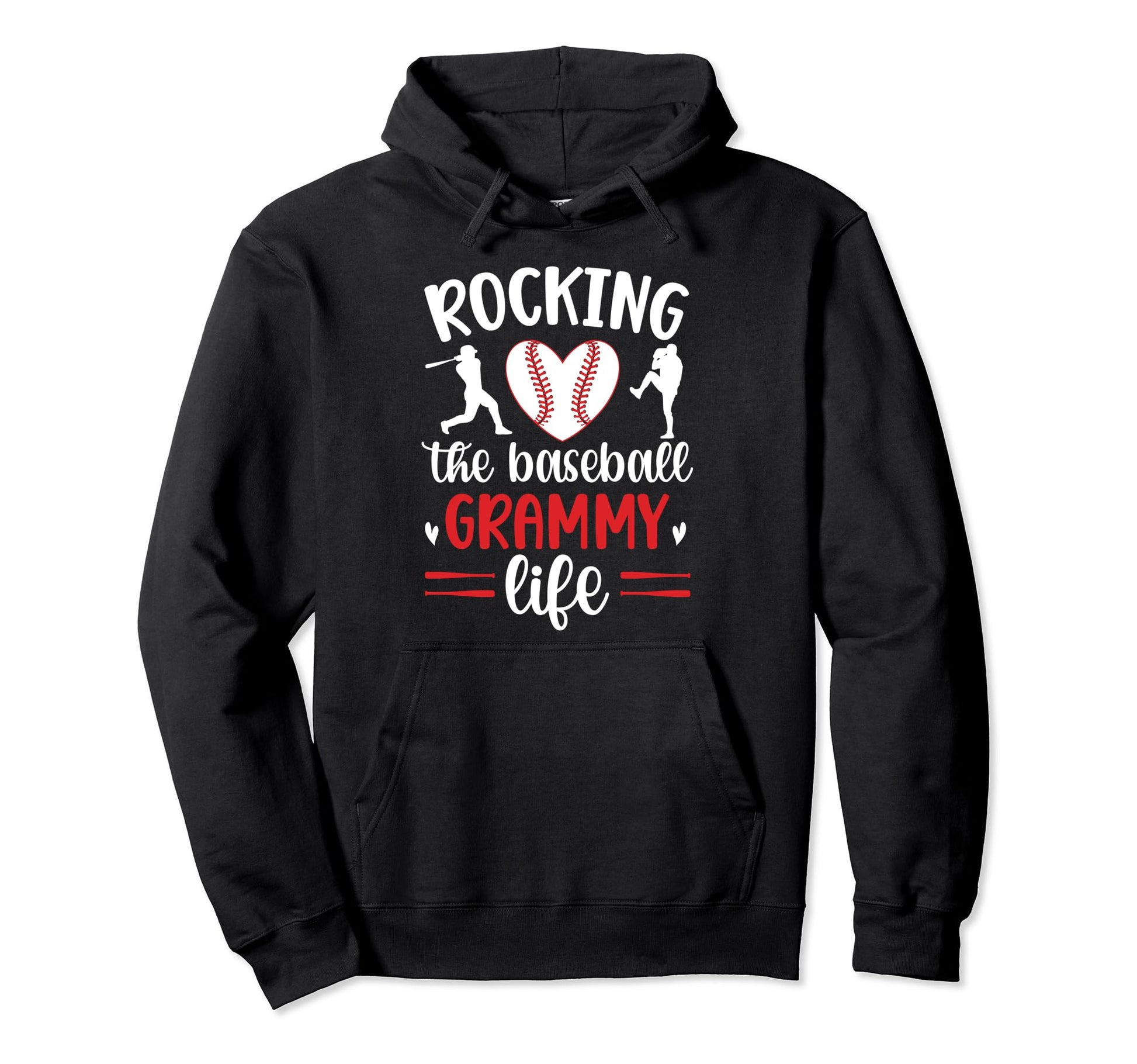 Rocking Baseball Grammy Life Grammy Hoodie - Trendy Graphic for Adults - T-Shirt, Sweatshirt, Hoodie