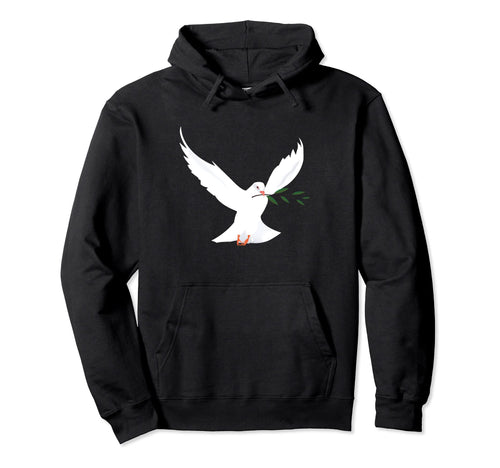 Peace Dove Branch Peace Love Peace Sign Hoodie - Novelty Apparel Unisex - T-Shirt, Sweatshirt, Hoodie