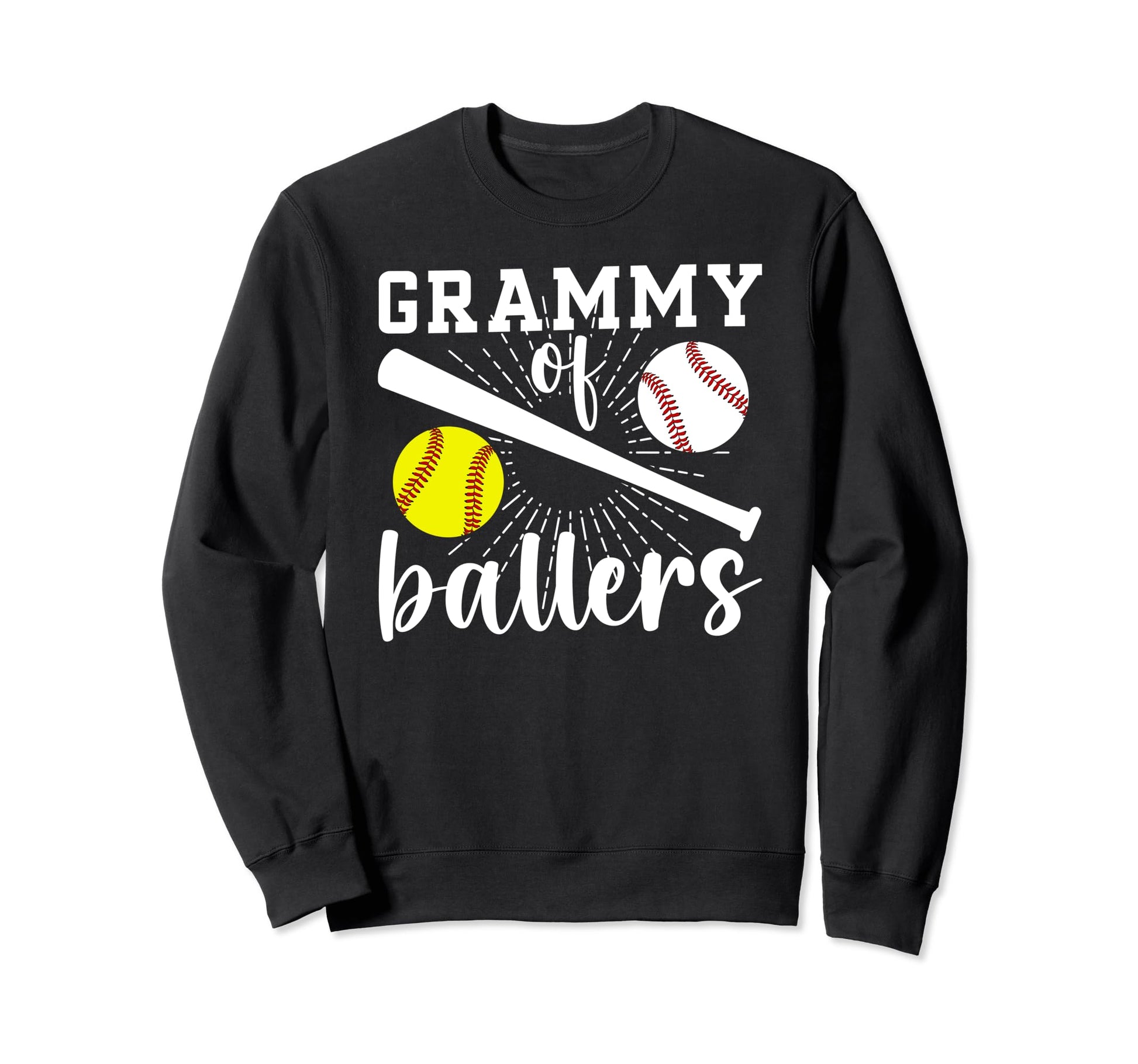 Grammy Ballers Baseball Softball Sweatshirt - Minimalist Print Men Women - T-Shirt, Sweatshirt, Hoodie