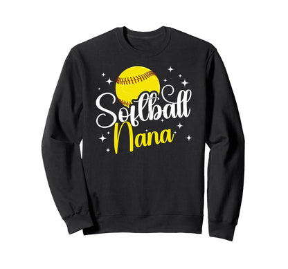 Softball Nana Softball Player Nana Sweatshirt - Streetwear Style Unisex - T-Shirt, Sweatshirt, Hoodie