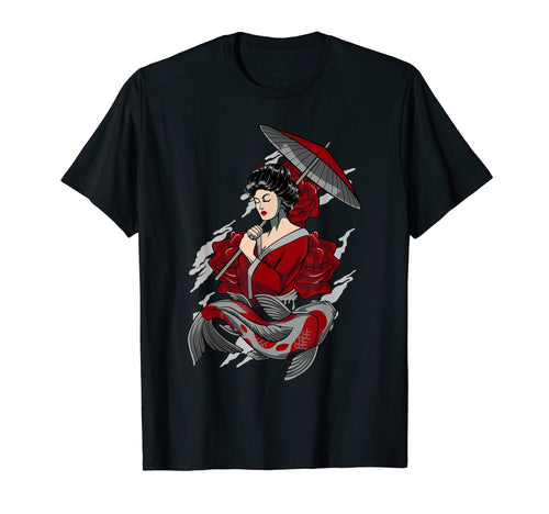 Geisha Japanese Aesthetic Asian T-Shirt - Graphic Print for Adults - T-Shirt, Sweatshirt, Hoodie