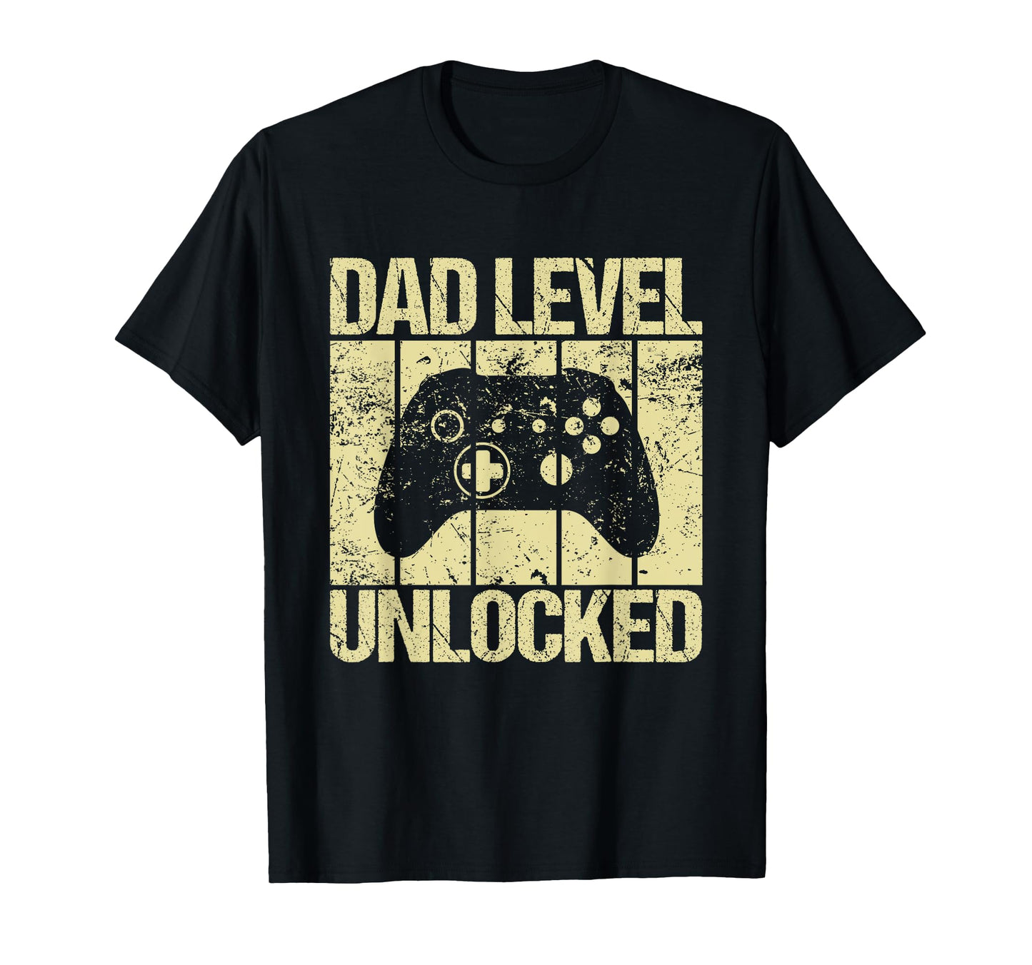 Dad Level Unlocked Gaming Controller T-Shirt - Minimalist Print Men Women - T-Shirt, Sweatshirt, Hoodie
