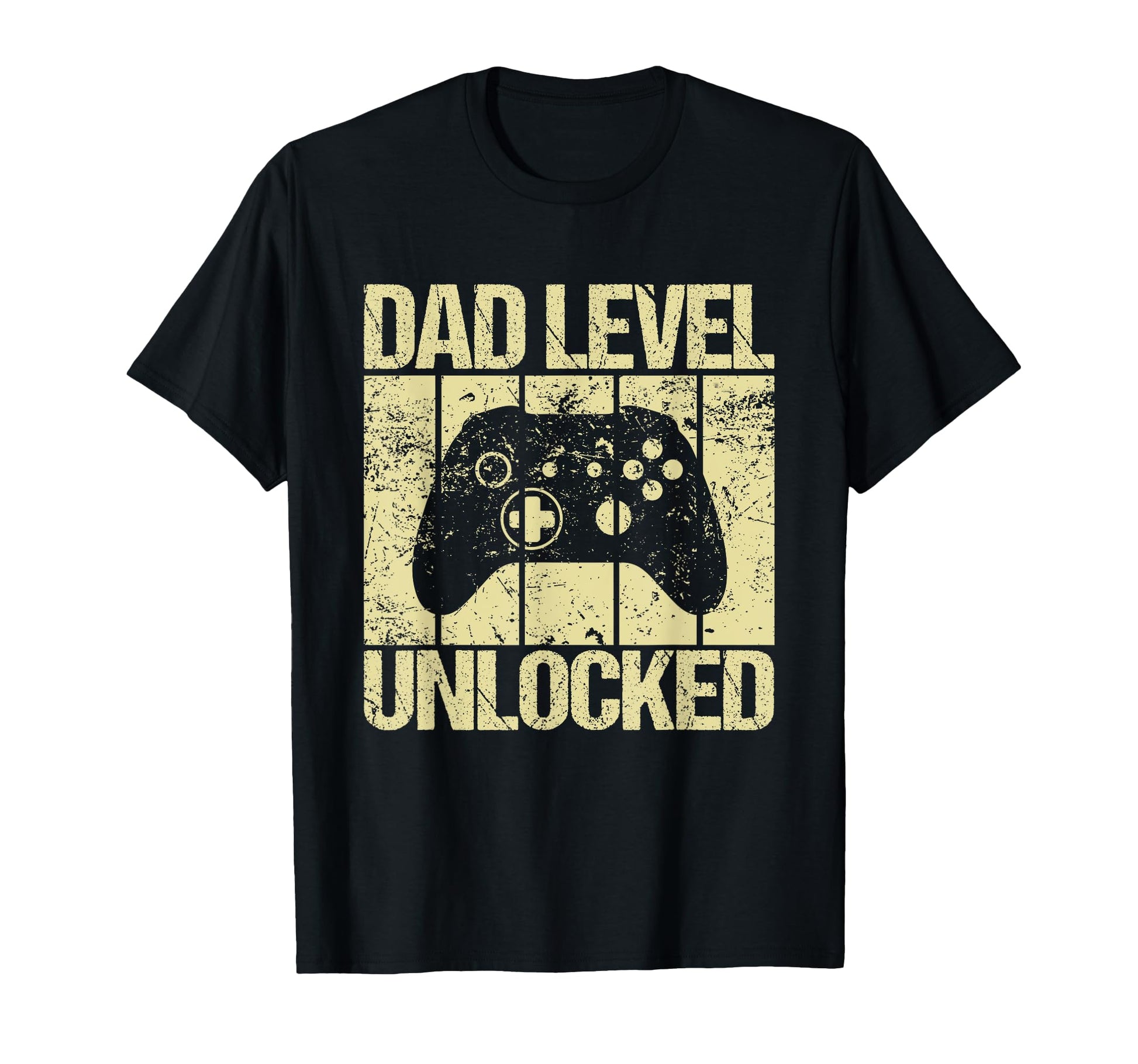 Dad Level Unlocked Gaming Controller T-Shirt - Minimalist Print Men Women - T-Shirt, Sweatshirt, Hoodie
