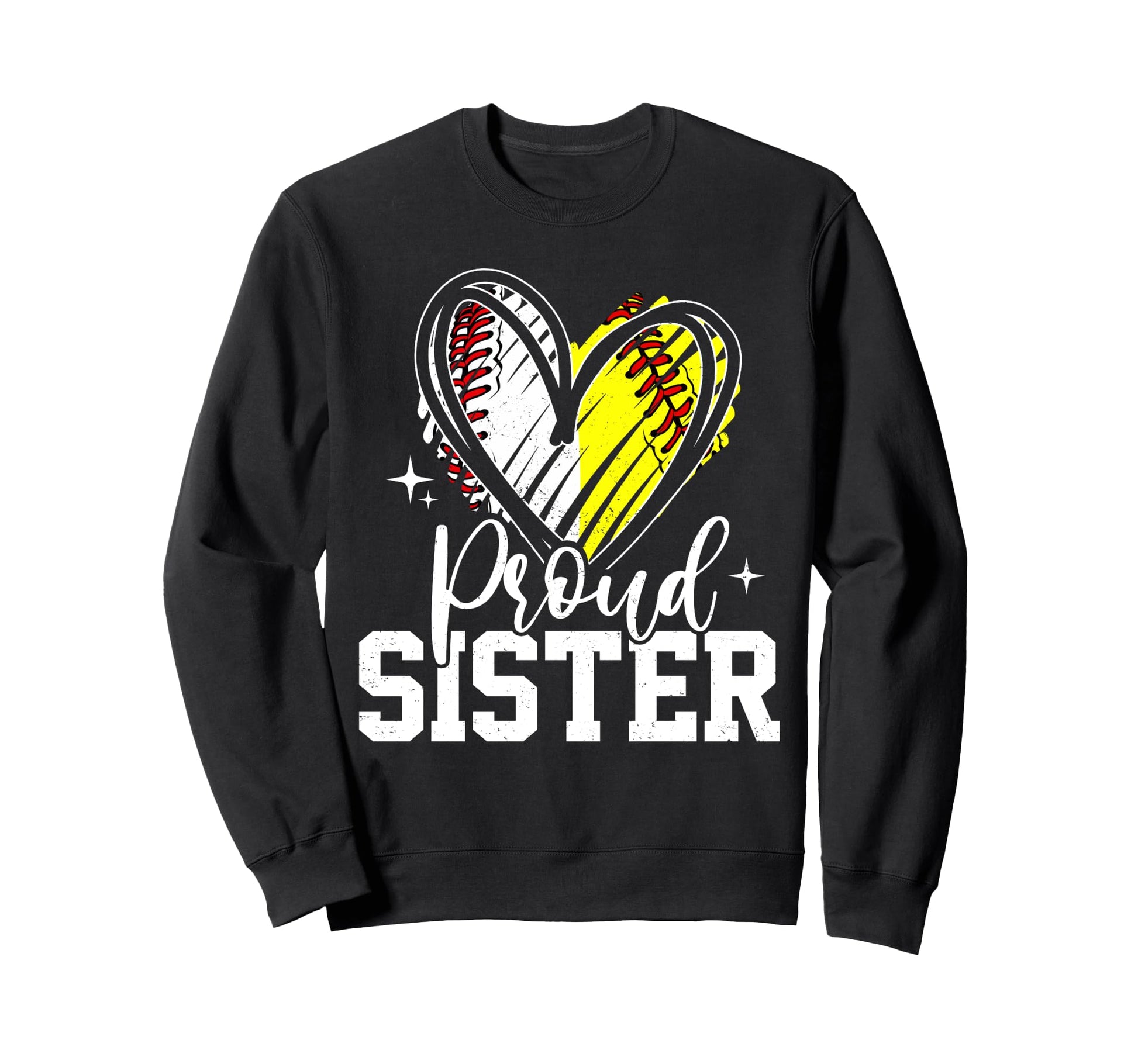 Proud Sister Baseball Softball Sweatshirt - Minimalist Print Men Women - T-Shirt, Sweatshirt, Hoodie