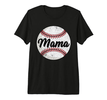Baseball Mama Baseball Lover Mothers T-Shirt - Graphic Print for Adults - T-Shirt, Sweatshirt, Hoodie