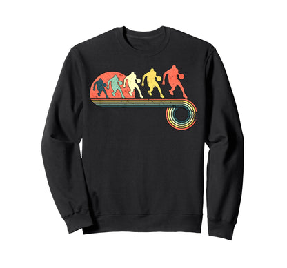 Basketball Player Sunset Rainbow Sweatshirt - Graphic Print Men Women - T-Shirt, Sweatshirt, Hoodie