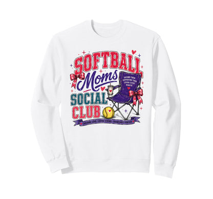 Softball Mom Loud Proud Team Fan Sweatshirt - Custom Art Print Unisex - T-Shirt, Sweatshirt, Hoodie