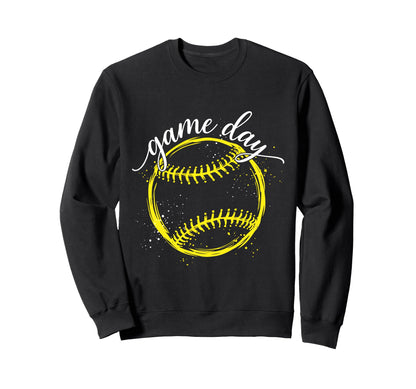 Softball Mom Dad Sister Grandma Sweatshirt - Fun Novelty Design Men Women - T-Shirt, Sweatshirt, Hoodie
