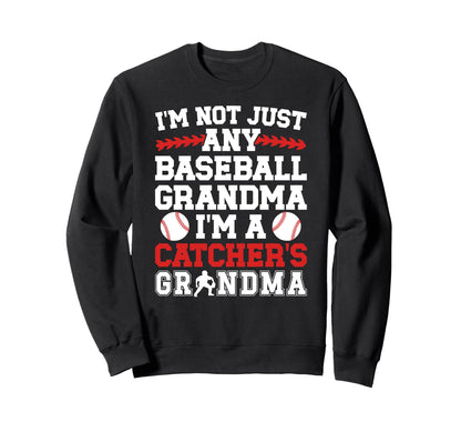 Im Baseball Catcher Grandma Baseball Sweatshirt - Custom Art Print Unisex - T-Shirt, Sweatshirt, Hoodie