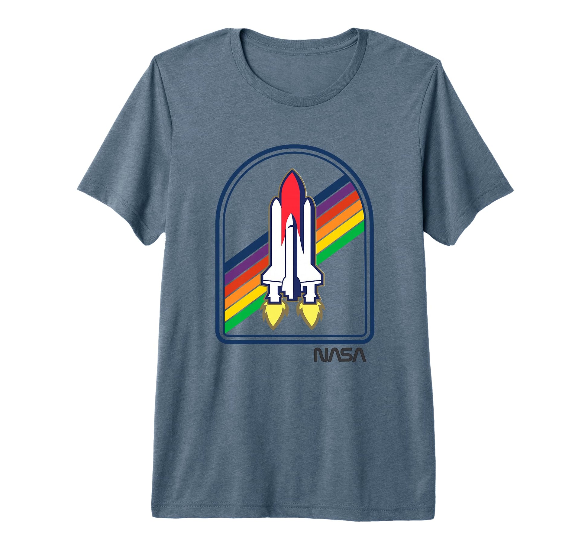 Nasa Shuttle Discovery Rainbow Rocket T-Shirt - Streetwear Style Unisex - T-Shirt, Sweatshirt, Hoodie