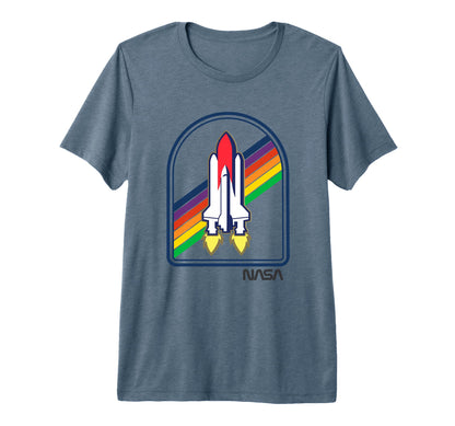 Nasa Shuttle Discovery Rainbow Rocket T-Shirt - Streetwear Style Unisex - T-Shirt, Sweatshirt, Hoodie