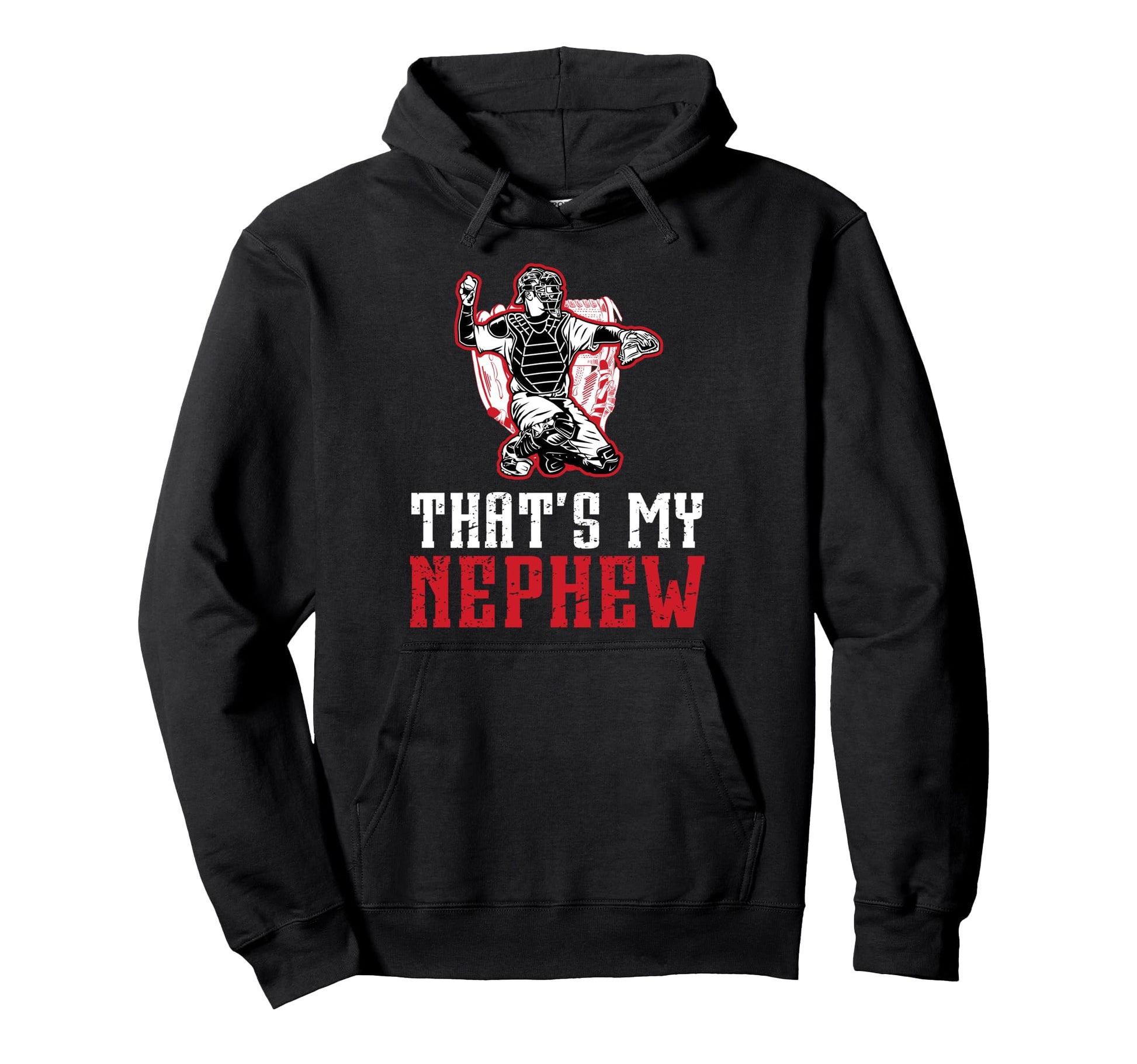 Proud Baseball Catcher Uncle Baseball Hoodie - Streetwear Style Unisex - T-Shirt, Sweatshirt, Hoodie