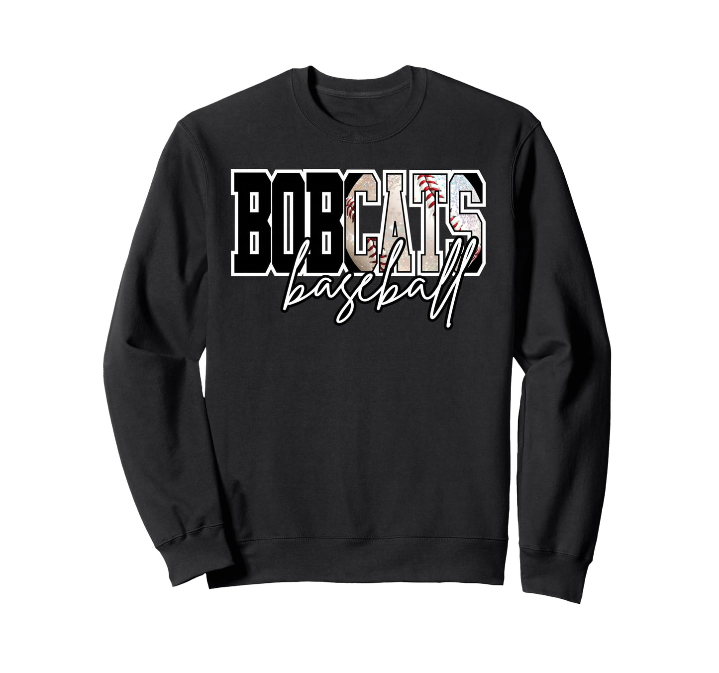Bobcats Baseball Mom Game Day School Sweatshirt - Graphic Print Unisex - T-Shirt, Sweatshirt, Hoodie