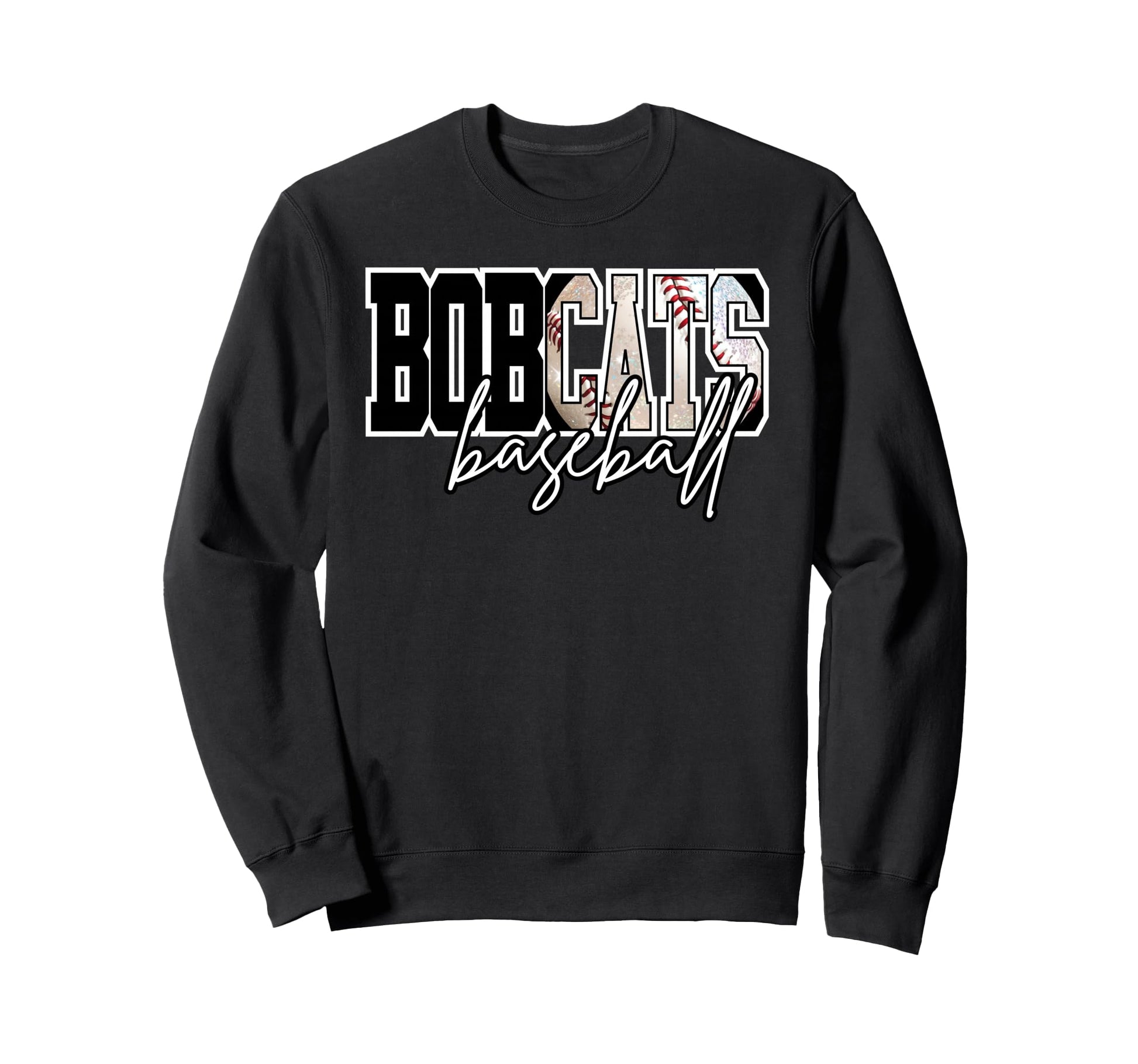 Bobcats Baseball Mom Game Day School Sweatshirt - Graphic Print Unisex - T-Shirt, Sweatshirt, Hoodie