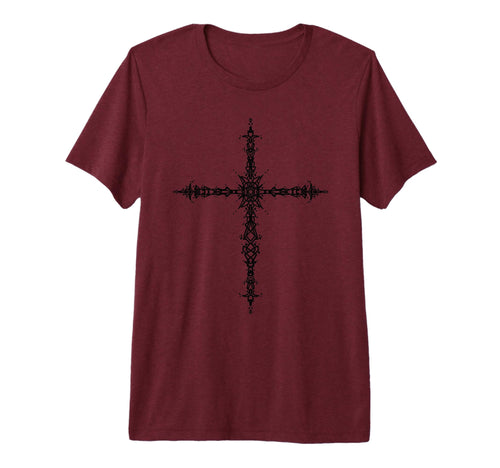 Y2K 90S Goth Cross Emo Alt Grunge Tri T-Shirt - Unique Graphic Men Women - T-Shirt, Sweatshirt, Hoodie