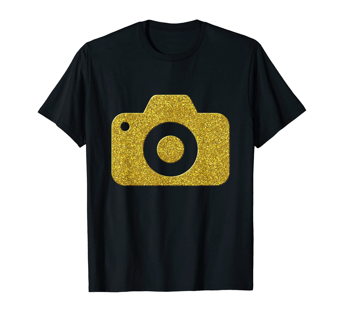 Photographer Camera Golden Lenses Symbol T-Shirt - Trendy Graphic Unisex - T-Shirt, Sweatshirt, Hoodie