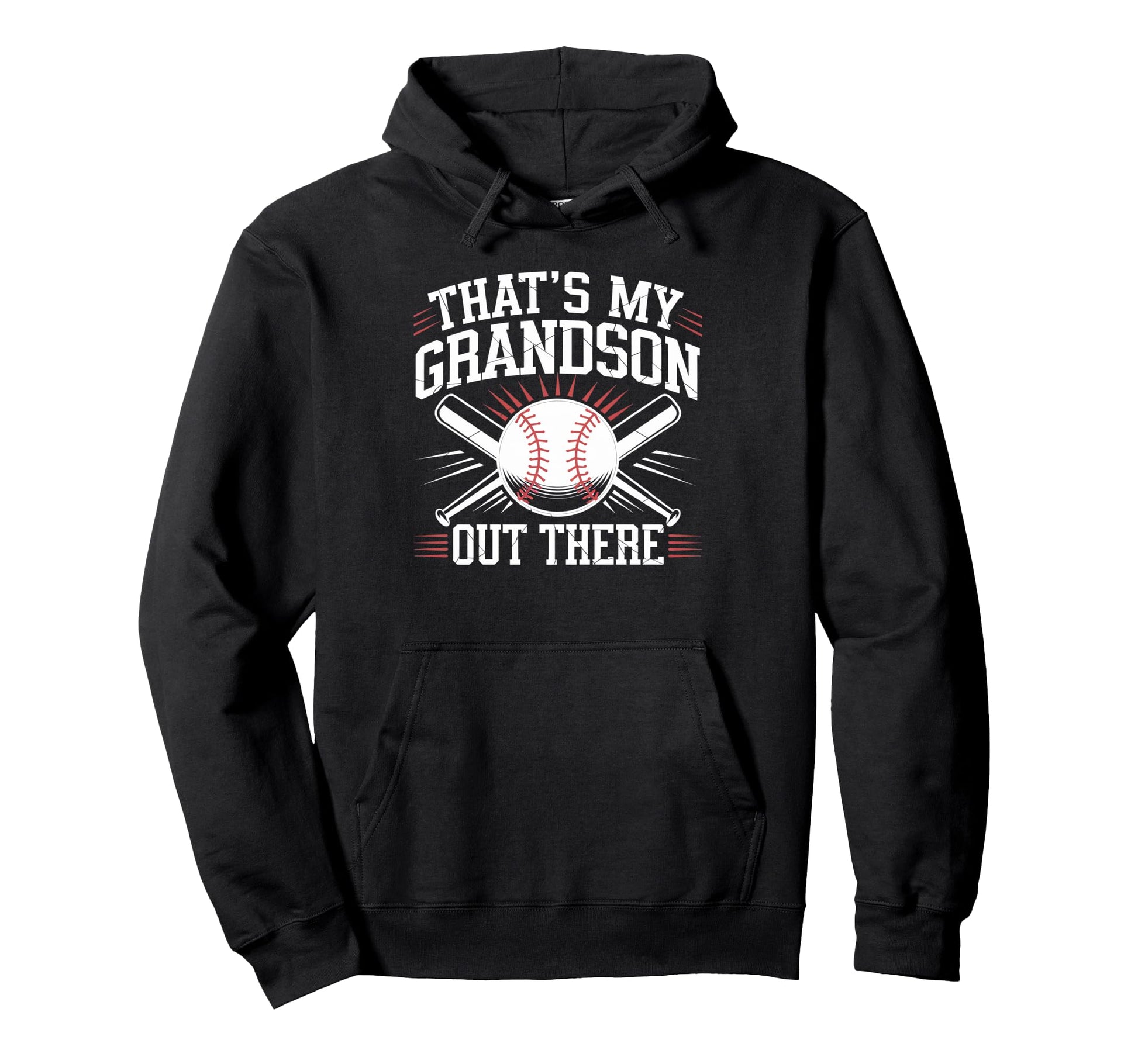 Thats My Grandson Out There Baseball Hoodie - Aesthetic Graphic Men Women - T-Shirt, Sweatshirt, Hoodie