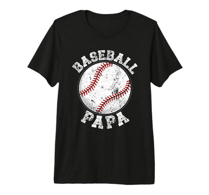 Mens Baseball Papa Grandpa Papa T-Shirt - Unique Graphic for Adults - T-Shirt, Sweatshirt, Hoodie