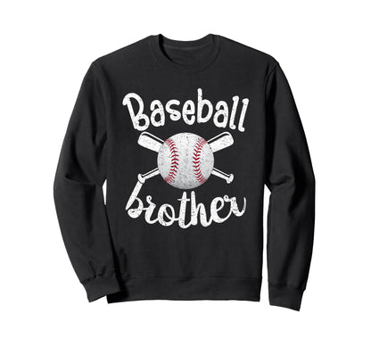 Baseball Brother Funny Gifts Sweatshirt - Minimalist Print Men Women - T-Shirt, Sweatshirt, Hoodie